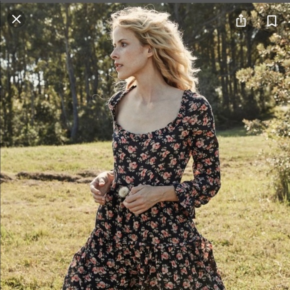 Dôen black Poppy dress size small - Picture 4 of 4